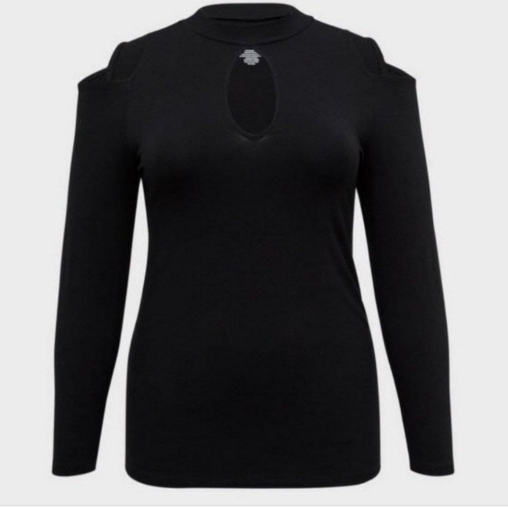 Torrid Black Foxy Top